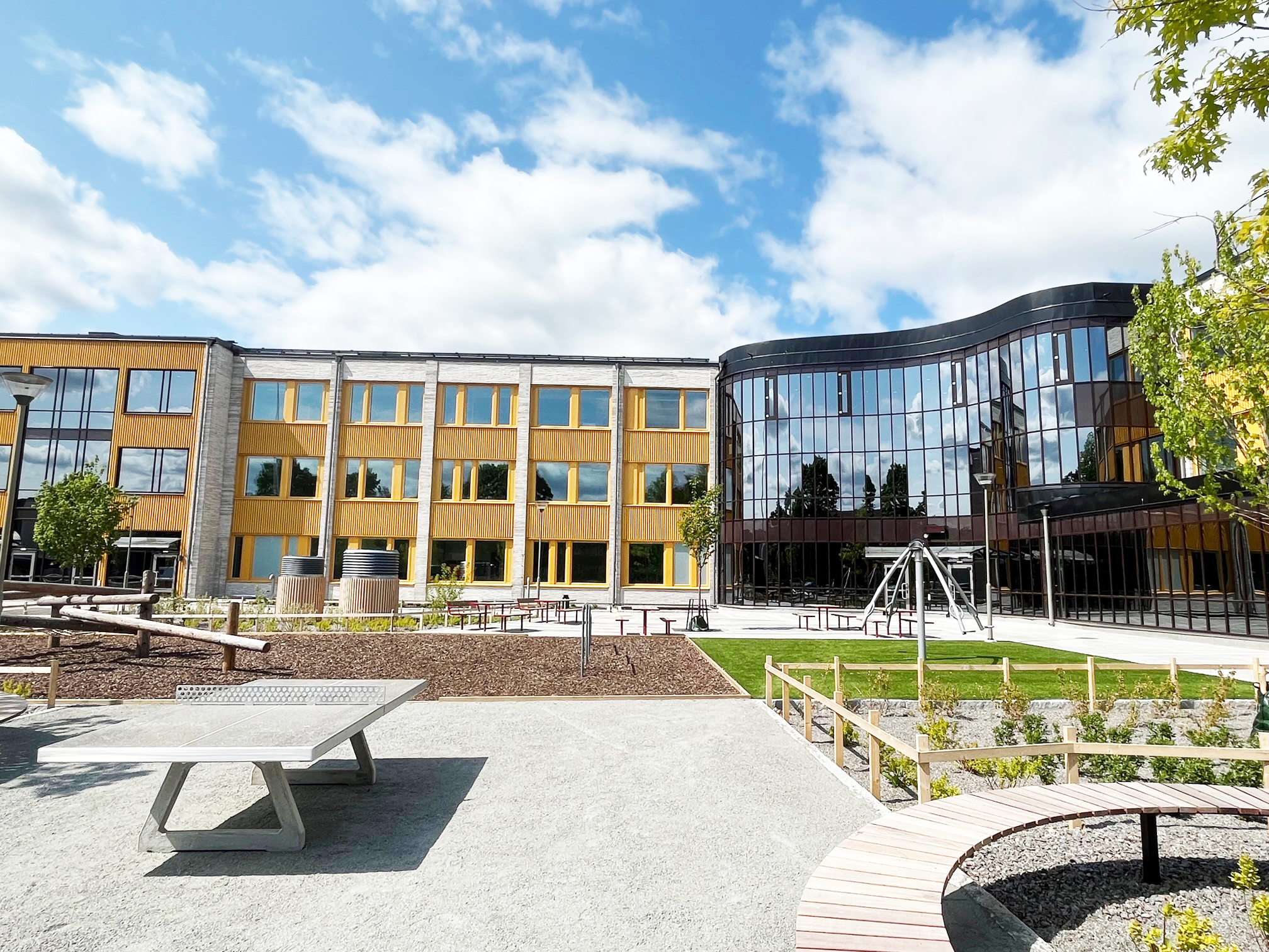 Brantingsskolans skolgård och fastigheten